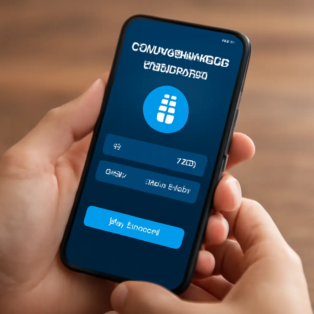 Иллюстрация онлайн оплаты с использованием криптовалюты и обменника