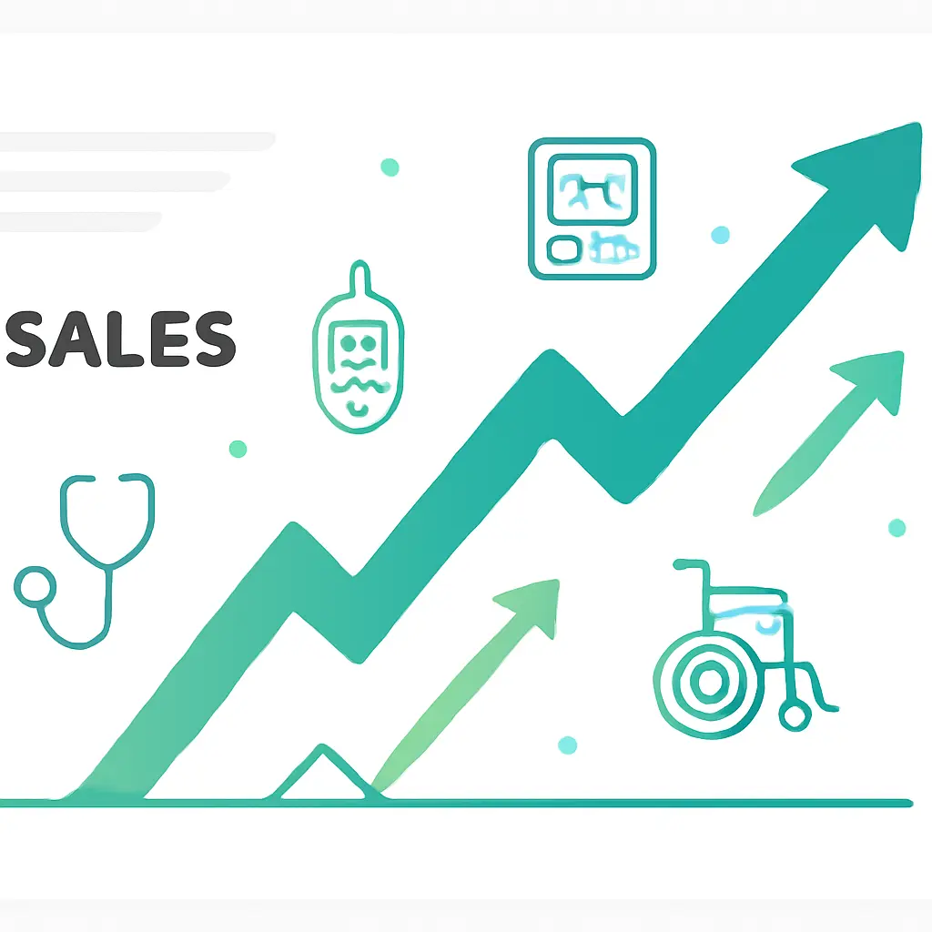 Рост продаж магнитотерапии График роста конверсии продаж купрессурной магнитотерапии после работы с мифами клиентов